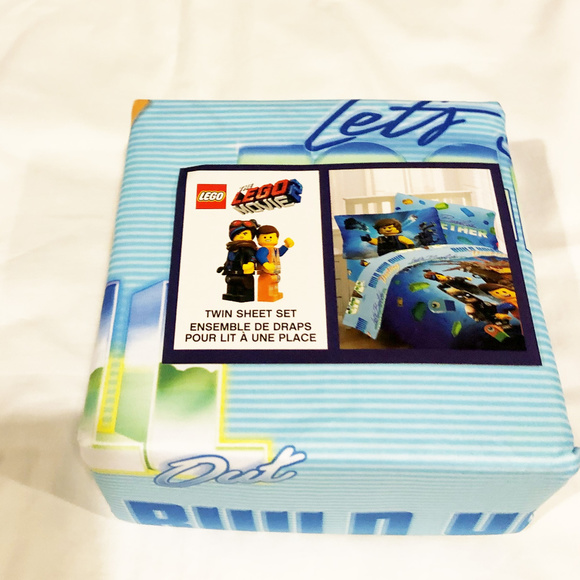 Sheet set The Lego Movie 3 pieces twin size polyester Franco Manufacturing Co - Picture 1 of 2